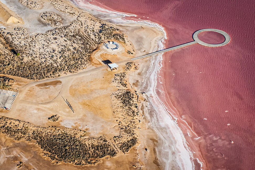 Murray Darling Scenic Flights - Lake Tyrrell viewing platform